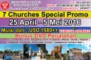 TOUR KE TURKI 25 April - 5 Mei 2016 (11D) Seven Churches Tour by Turkish Airlines 